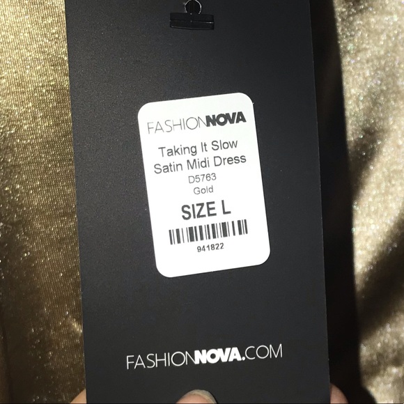 Taking it slow satin midi dress - Picture 7 of 9